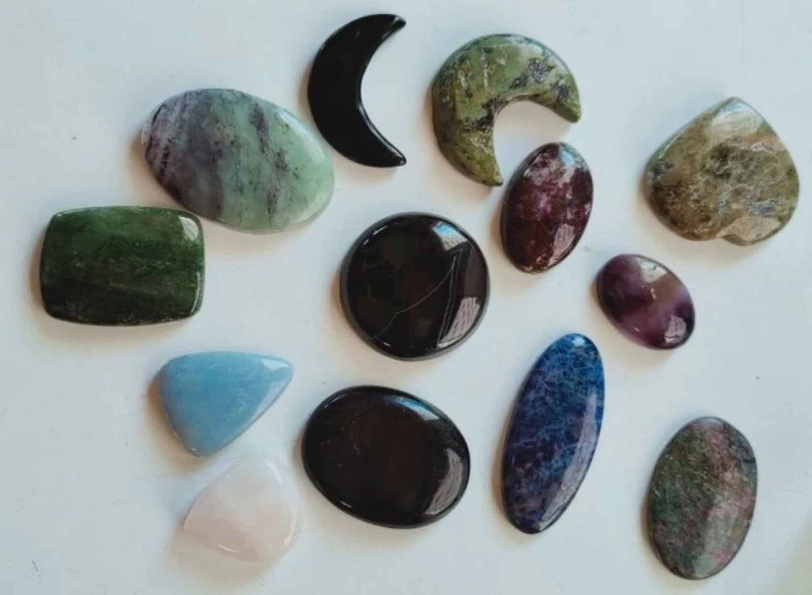 13 cabochons mix